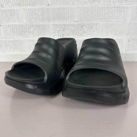 Givenchy Marshmallow Platform Wedge Mules Sandals Slide Size 40/10 Black Italy - Picture 6 of 12